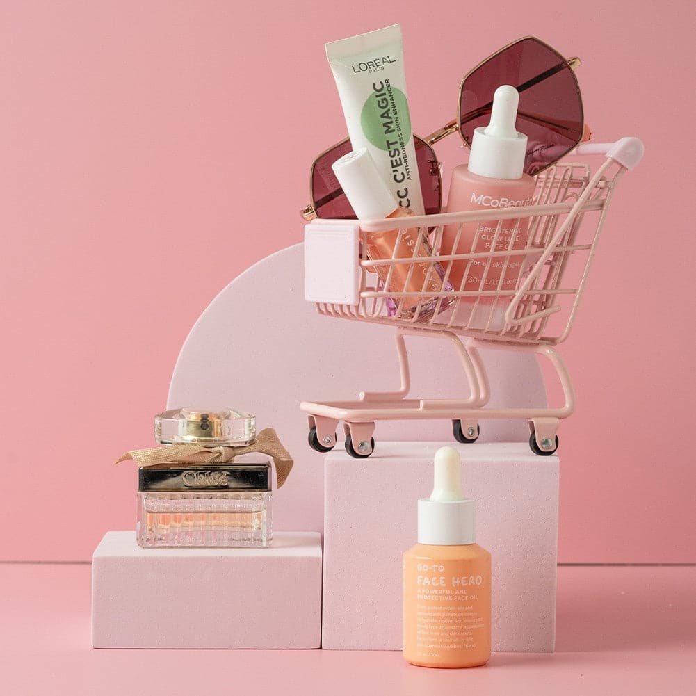 ProBoards Flat Lay Photography Rigid White Pink Backdrop - Fairy Floss (60cm x 60cm)