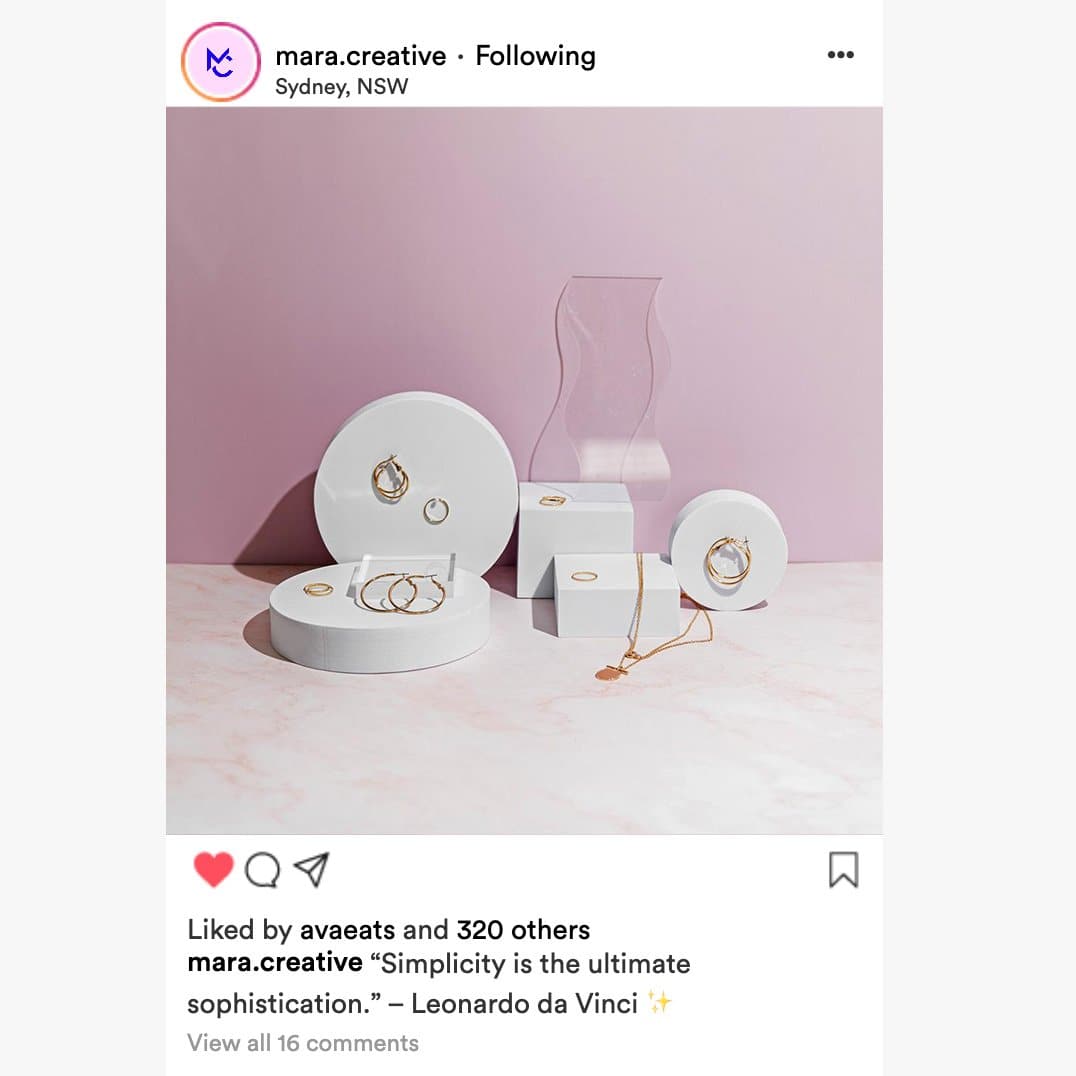 Flat Lay Instagram Backdrop - 'Queensland' Pink Marble (56cm x 87cm)