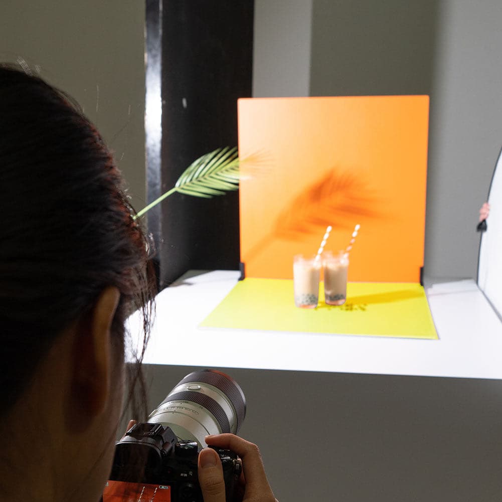 ProBoards Flat Lay Photography Rigid Orange & Yellow Backdrop - Rise & Shine (60cm x 60cm)