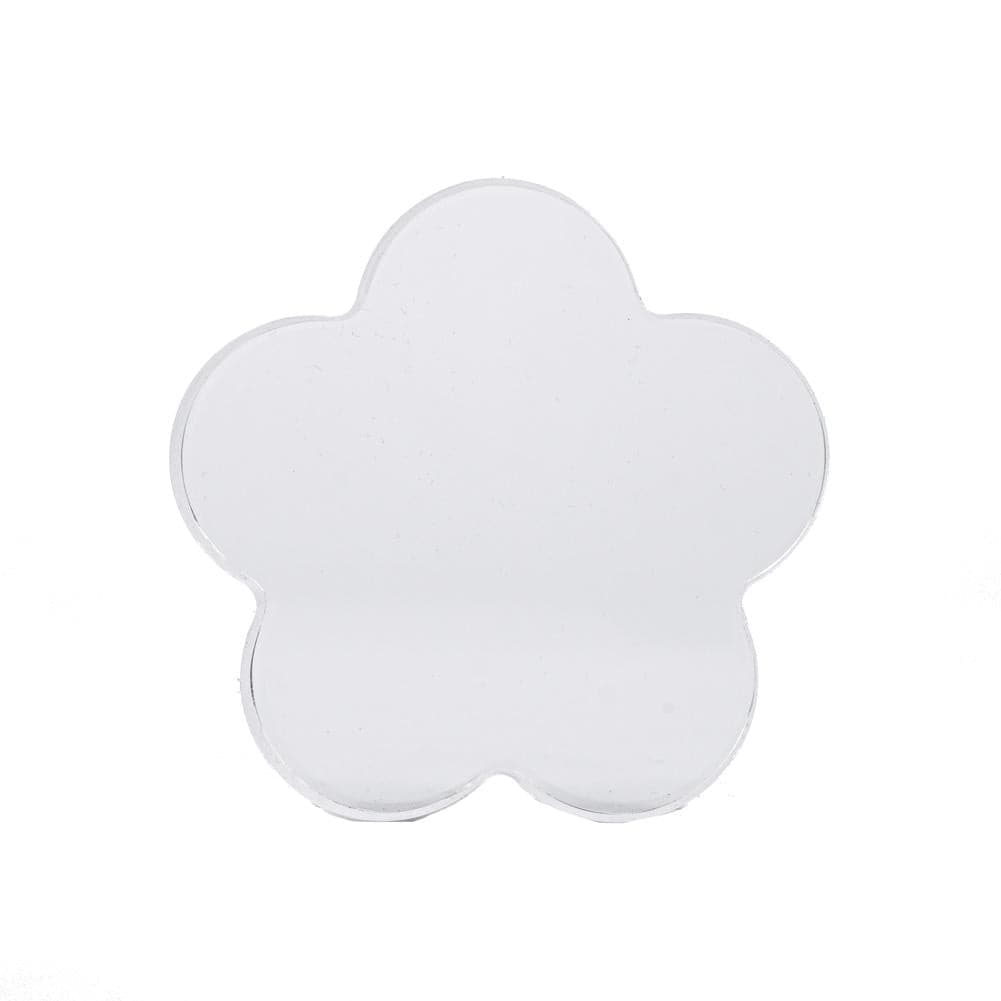 Scalloped Flower Edge Acrylic Styling Prop Block 8cm/3.1" For Photography & Flat Lays (DEMO STOCK)