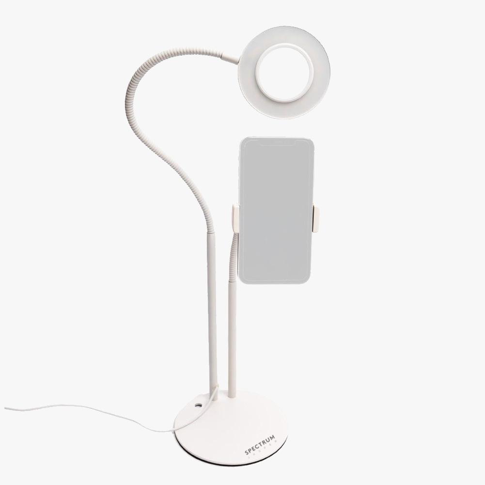 White 6" Ring Light Video Live Stream Desk LED - Jasper