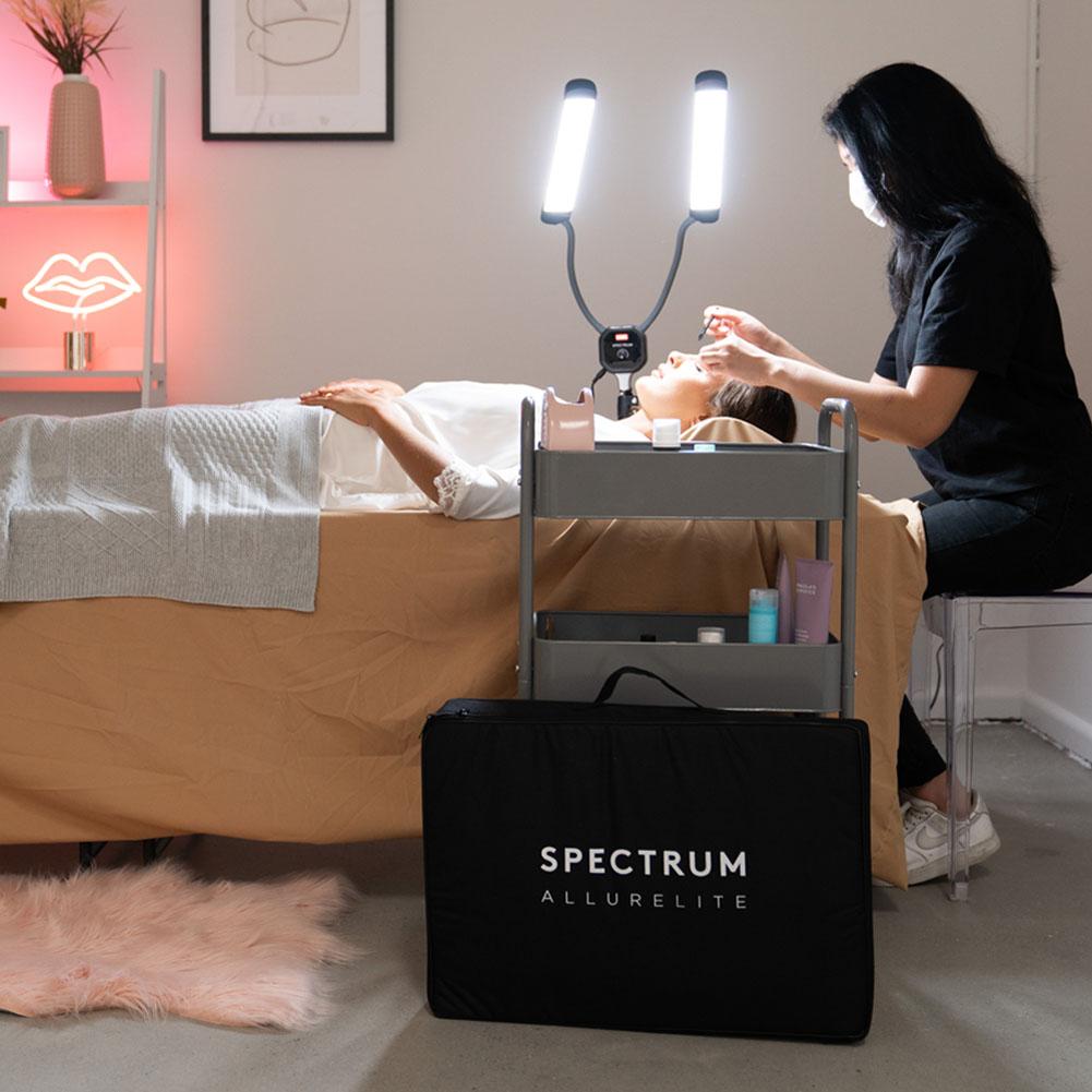 Spectrum "ALLURELITE" Lash and Brow Specialist Pro Beauty LED Industry Duo Lighting Kit (DEMO STOCK)