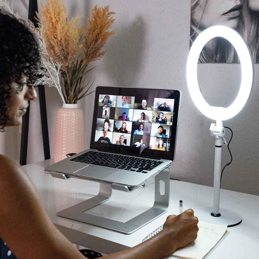 10" White LED Desk Ring Light - Opaluxe