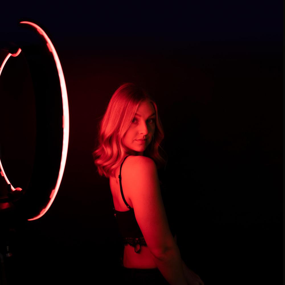19" LED RGB Rainbow Ring Light - 'Unicorn'