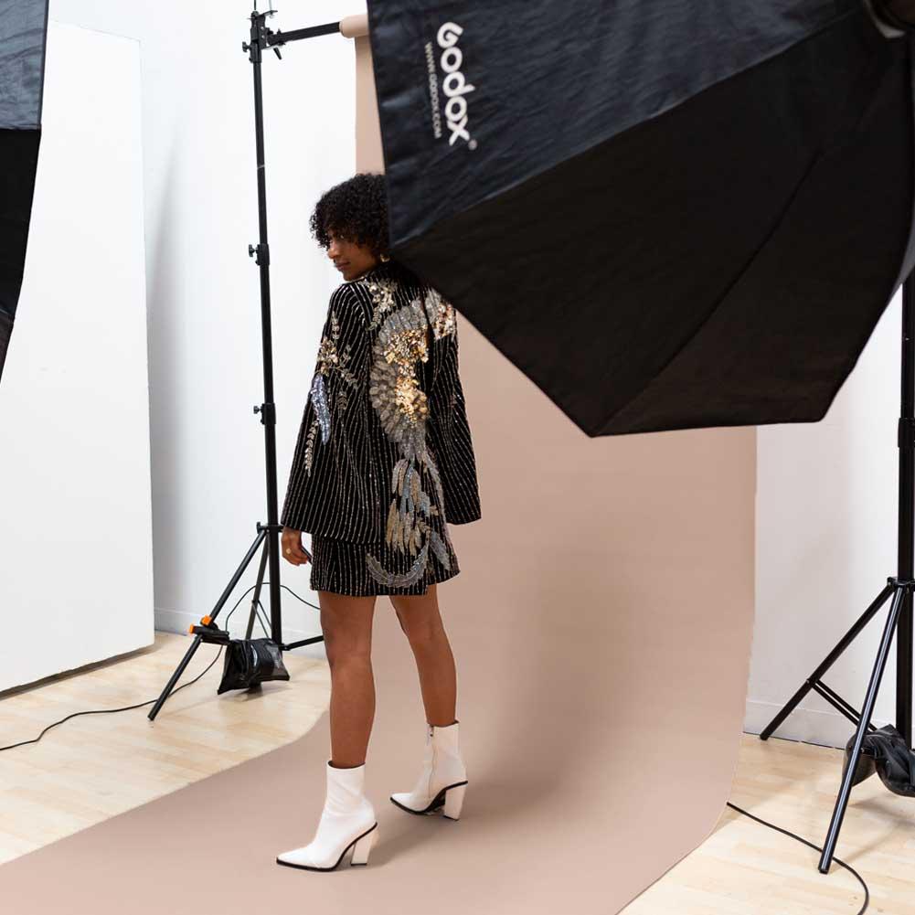 Paper Roll Photography Studio Backdrop Half Length (1.36 x 10M) - Creamy Truffle Beige