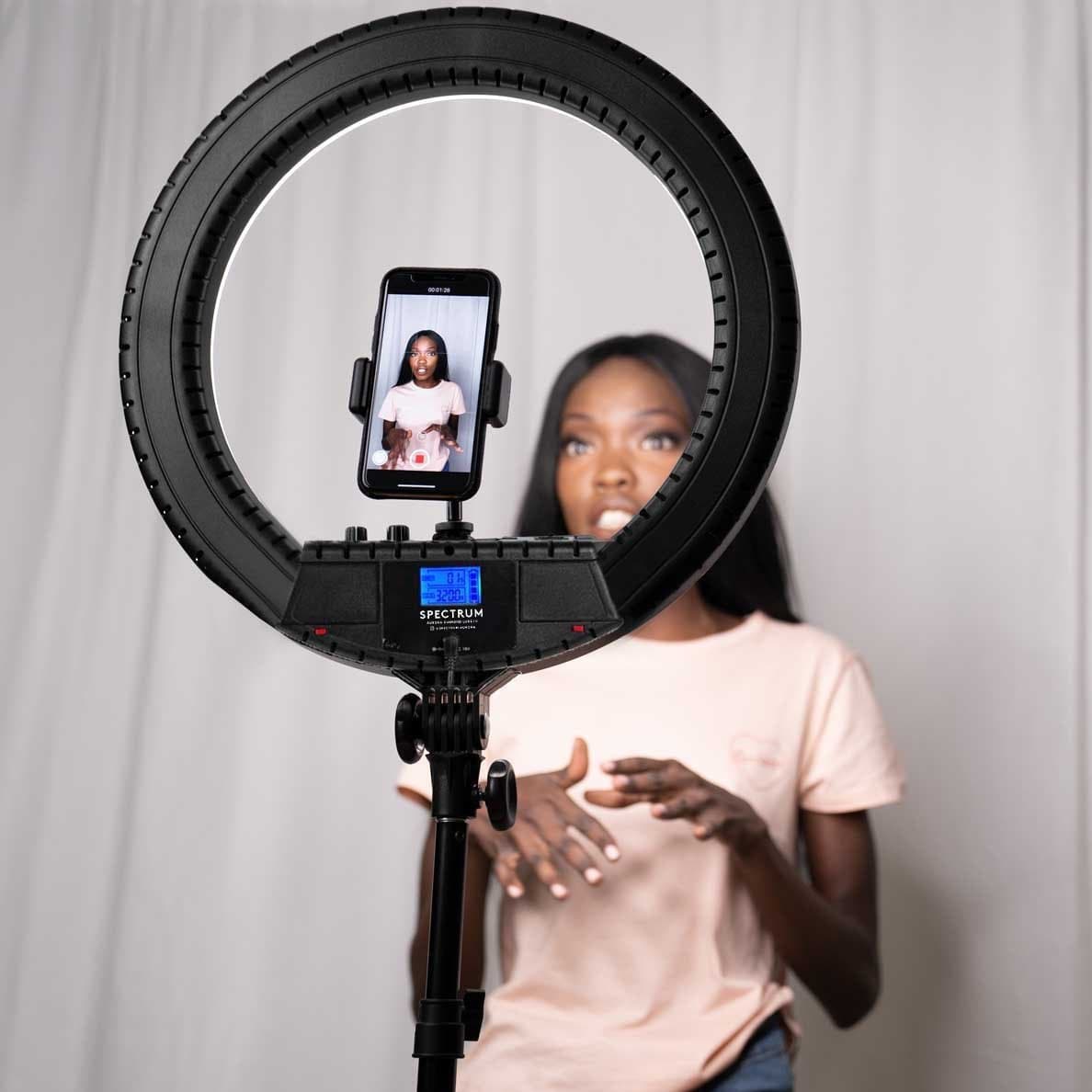 18" Ring Light Beauty Studio Ring Portable - Diamond Luxe III