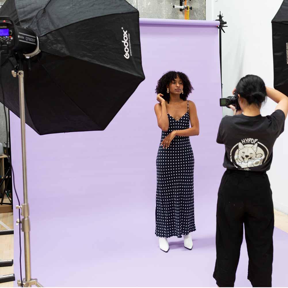 Paper Roll Photography Studio Backdrop Full Length (2.7 x 10M) - Fresh Lavender Purple