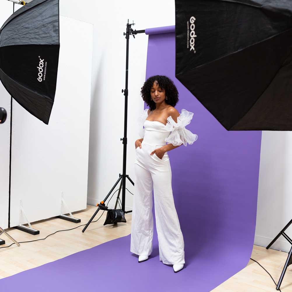 Paper Roll Photography Studio Backdrop Half Length (1.36 x 10M) - Grape Expectations Purple