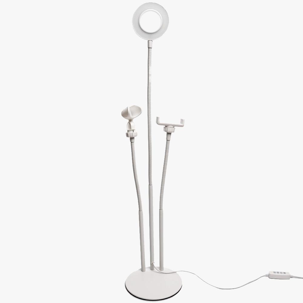 White Live Stream USB Desk 6" Ring Light