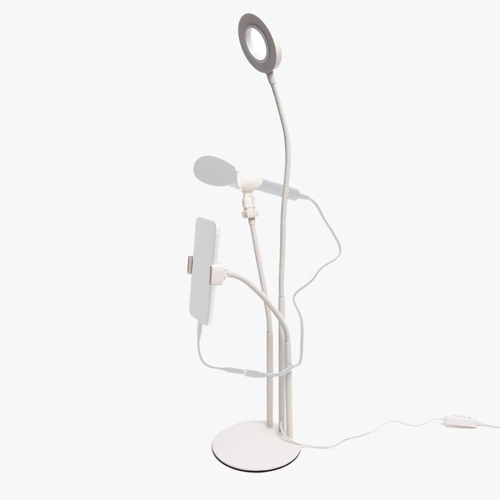 White Live Stream USB Desk 6" Ring Light