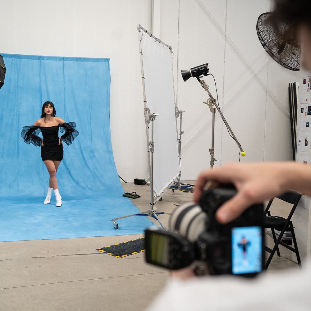 Spectrum Kaleidoscope Series Mottled Cotton Muslin Backdrop 3m x 6m - Blue Ya Mind