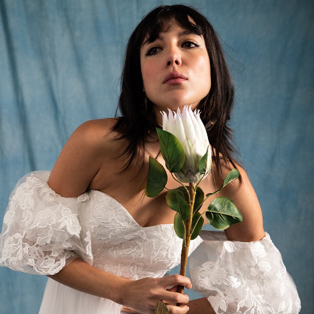 Spectrum Kaleidoscope Series Mottled Cotton Muslin Backdrop 3m x 6m - Mad About Blue