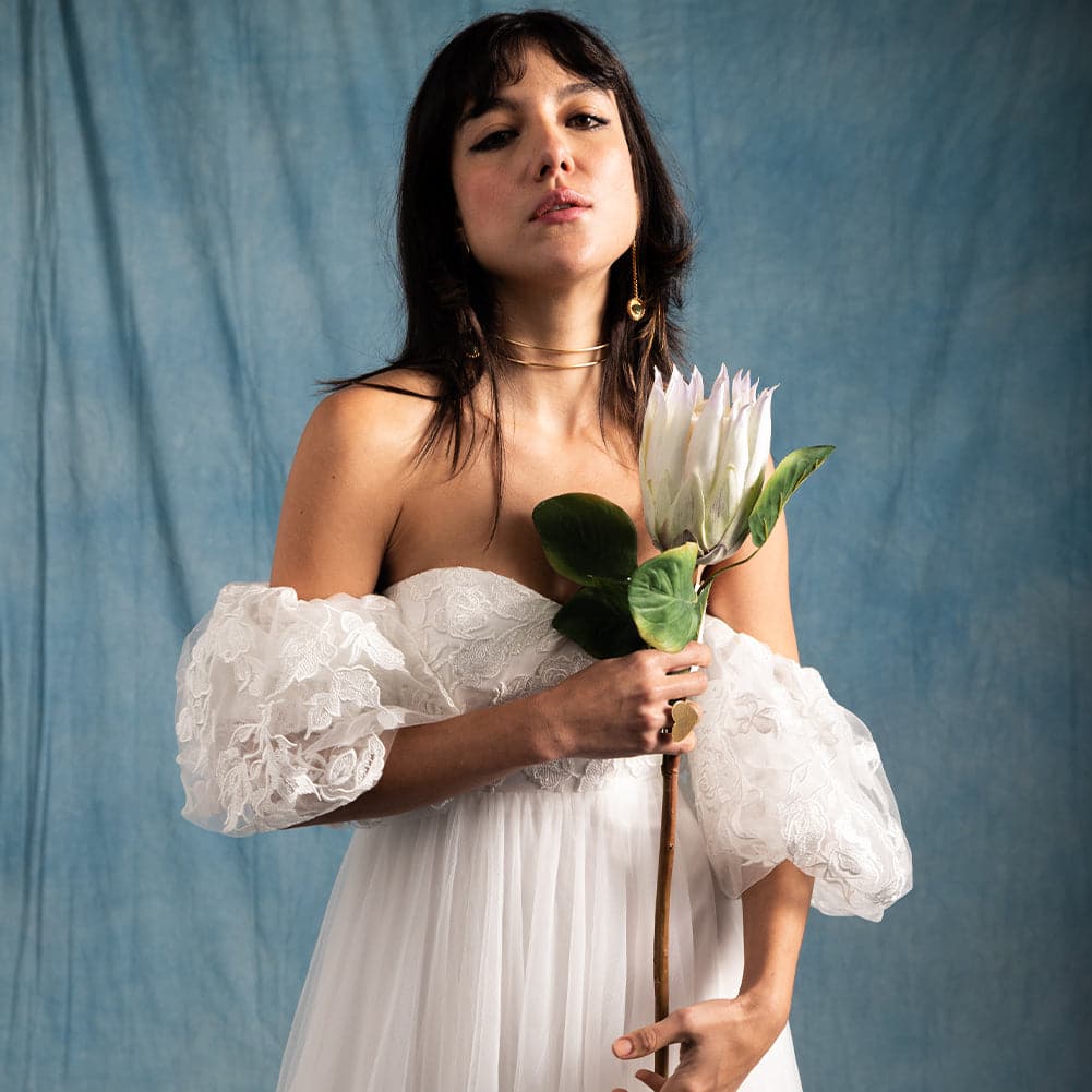 Spectrum Kaleidoscope Series Mottled Cotton Muslin Backdrop 3m x 6m - Mad About Blue