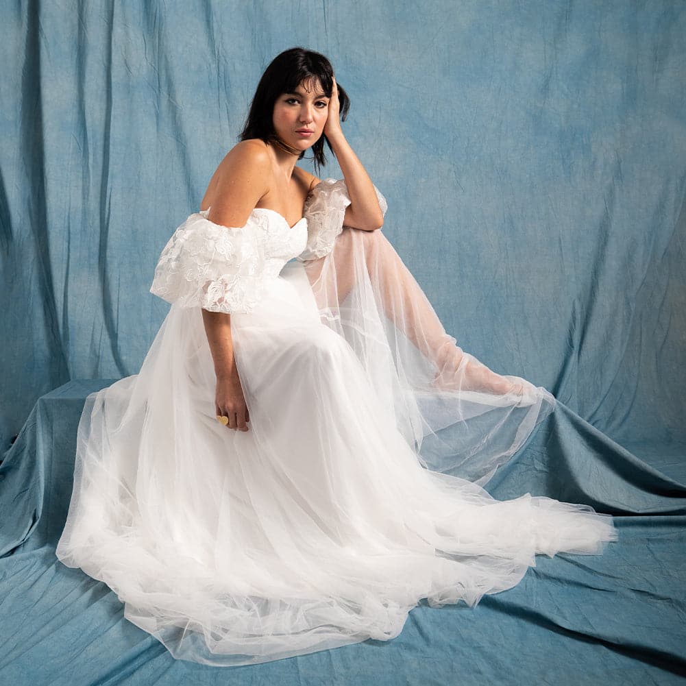 Spectrum Kaleidoscope Series Mottled Cotton Muslin Backdrop 3m x 6m - Mad About Blue