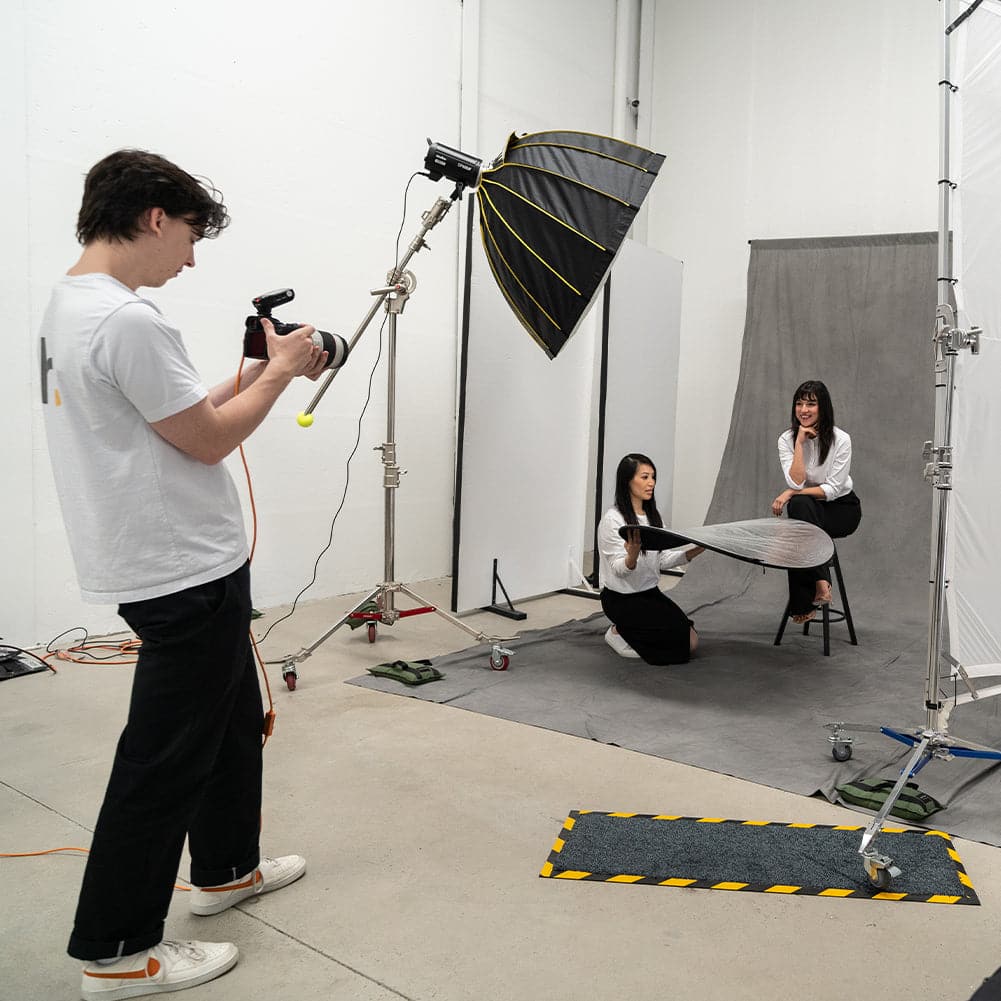 Kaleidoscope Series Grey Mottled Cotton Muslin Backdrop 3m x 6m - Set In Stone