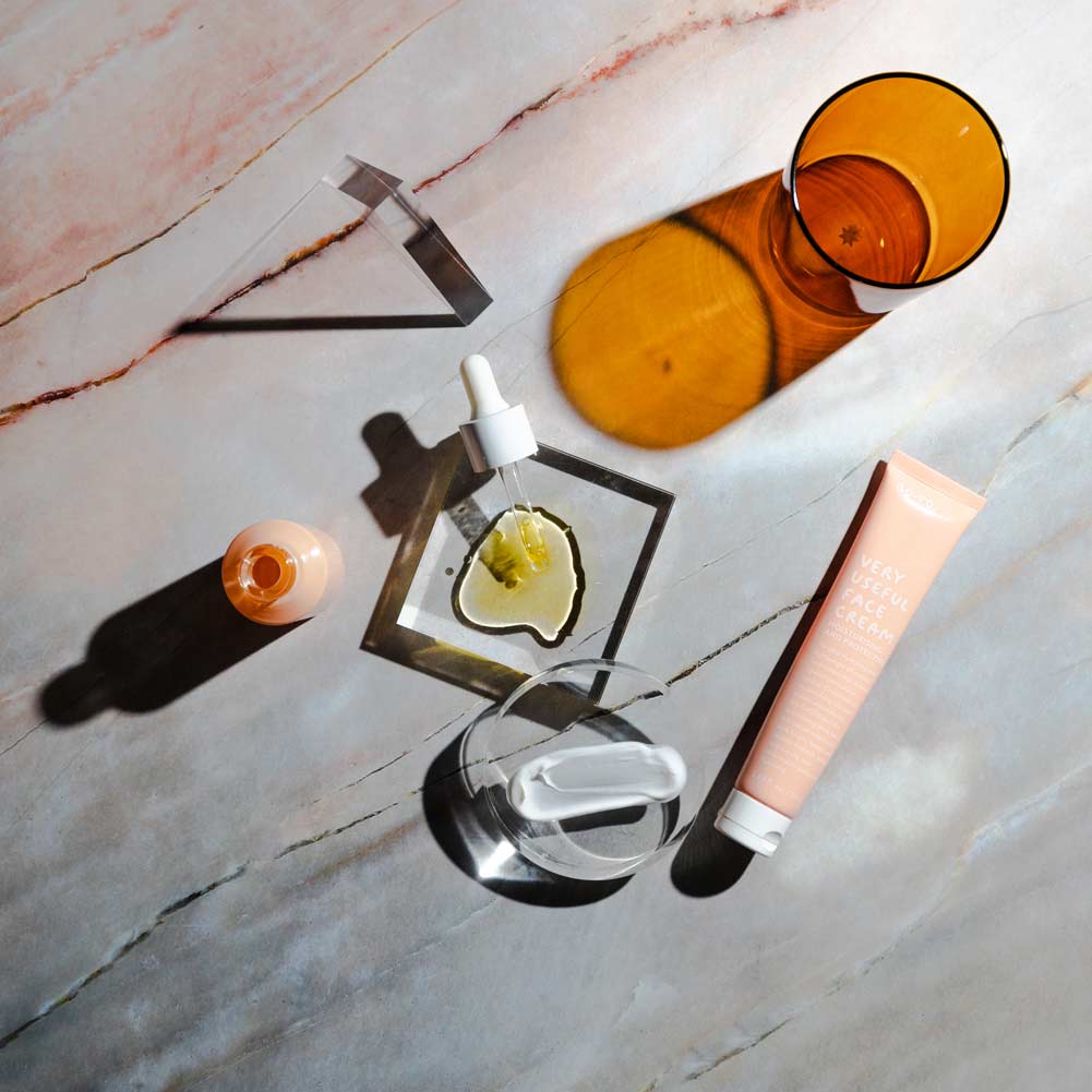 Flat Lay Instagram Backdrop - 'Leura' Pink Marble (56cm x 87cm)