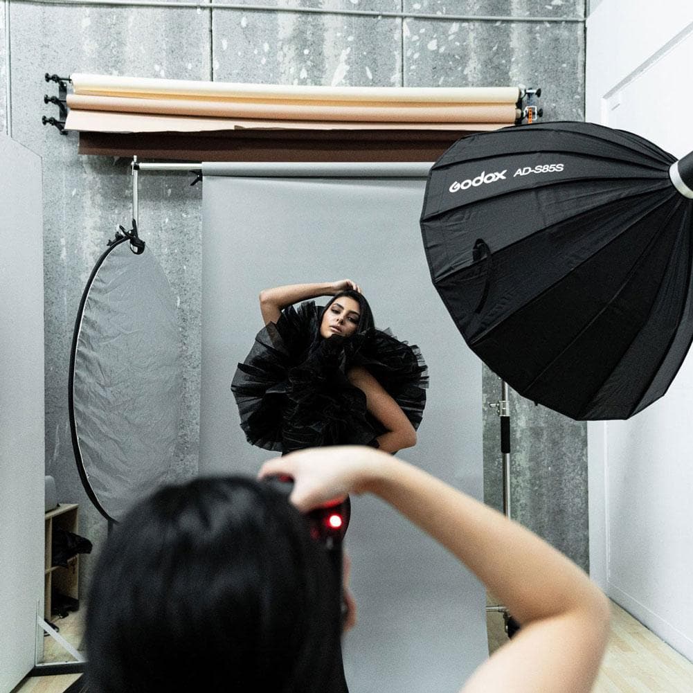 Paper Roll Photography Studio Backdrop Half Width (1.36 x 10M) - Concrete Jungle Grey