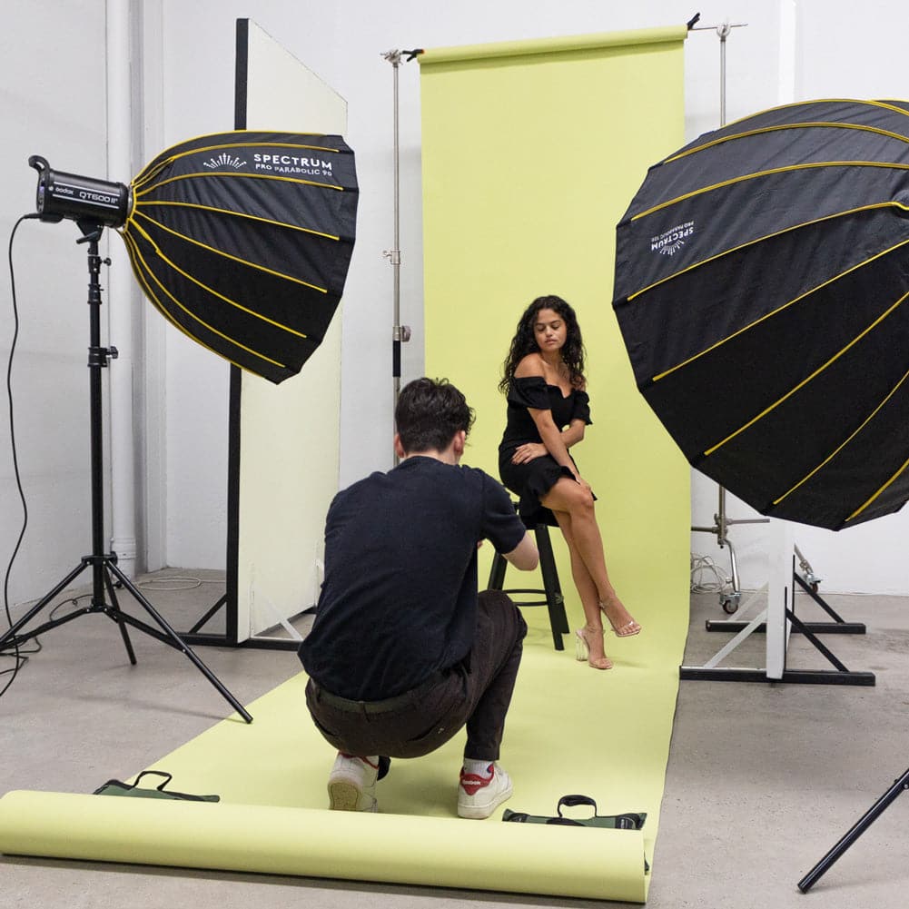 Paper Roll Photography Studio Backdrop Half Length (1.36 x 10M) - Smashed Avocado Green