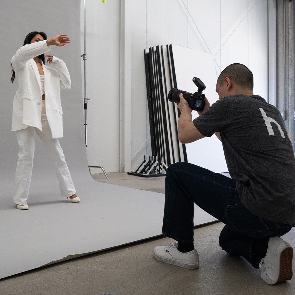 Paper Roll Photography Studio Backdrop Full Length (2.7 x 10M) - Drippin' Diamonds Grey