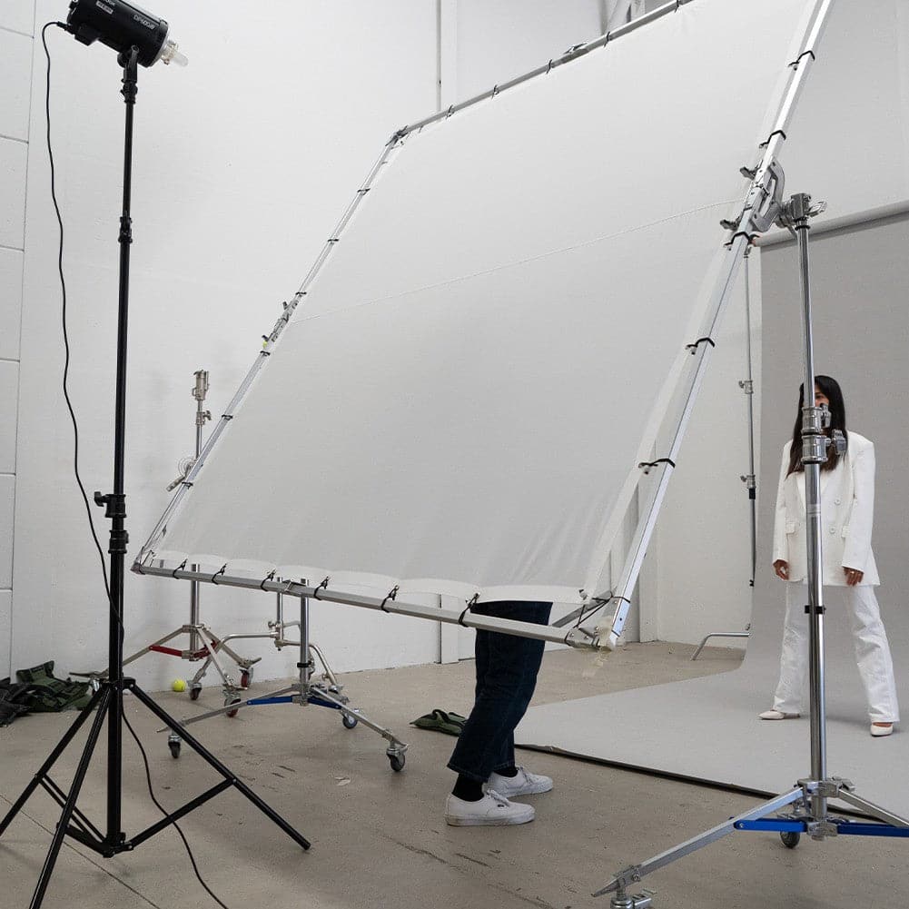 Paper Roll Photography Studio Backdrop Full Length (2.7 x 10M) - Drippin' Diamonds Grey