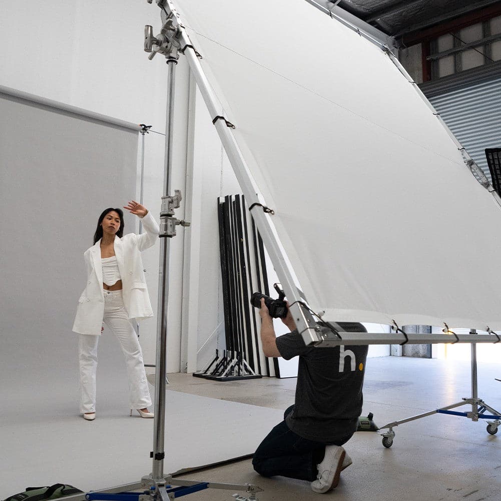 Paper Roll Photography Studio Backdrop Full Length (2.7 x 10M) - Drippin' Diamonds Grey