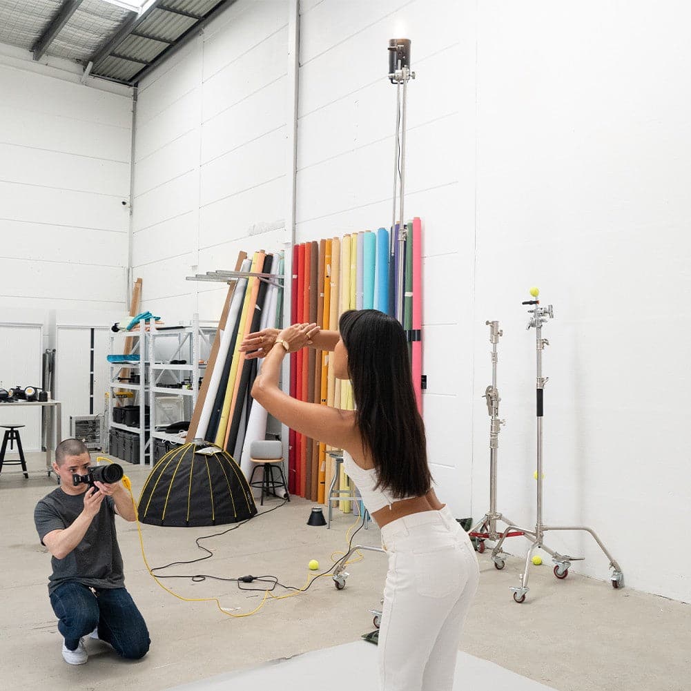 Paper Roll Photography Studio Backdrop Full Length (2.7 x 10M) - Drippin' Diamonds Grey