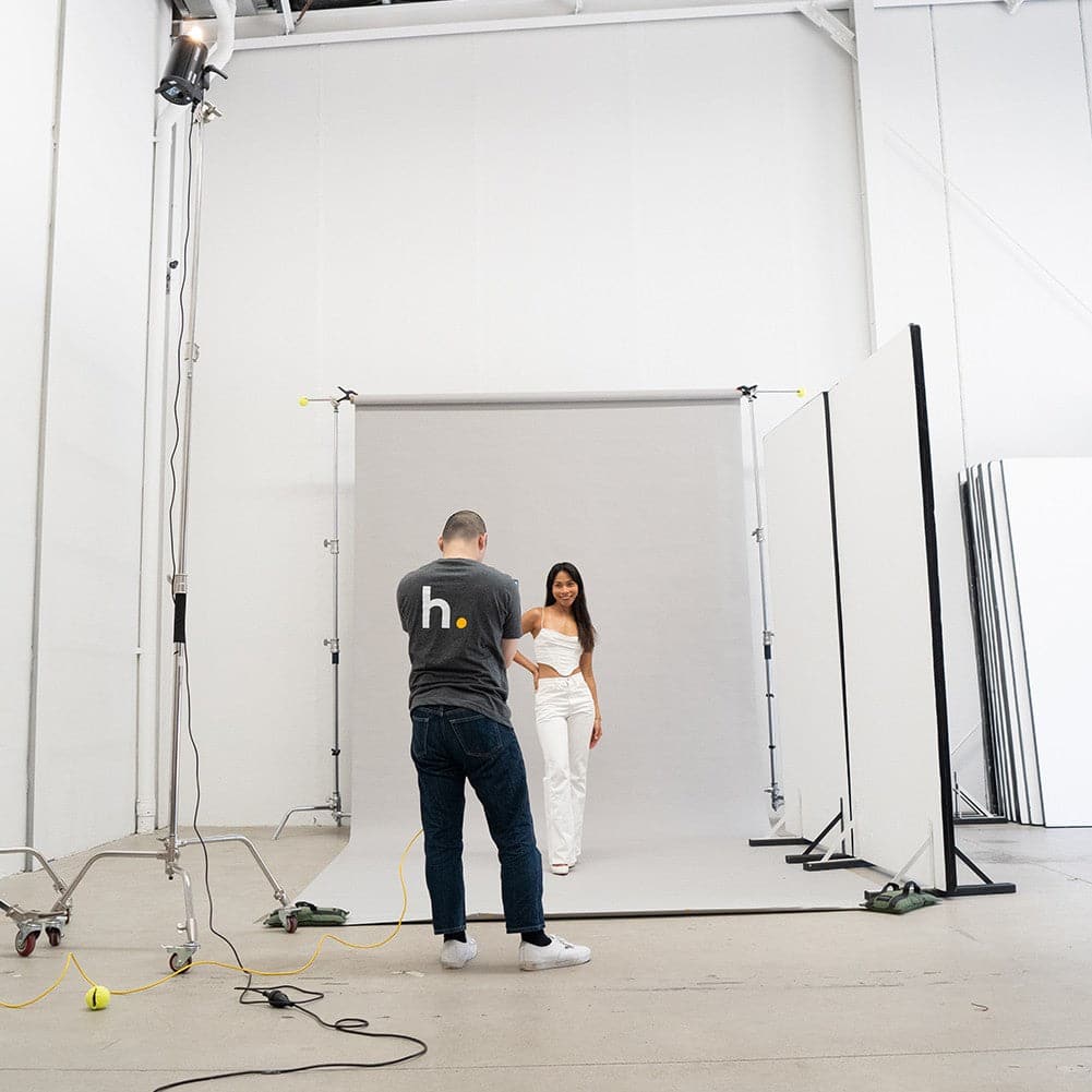 Paper Roll Photography Studio Backdrop Full Length (2.7 x 10M) - Drippin' Diamonds Grey