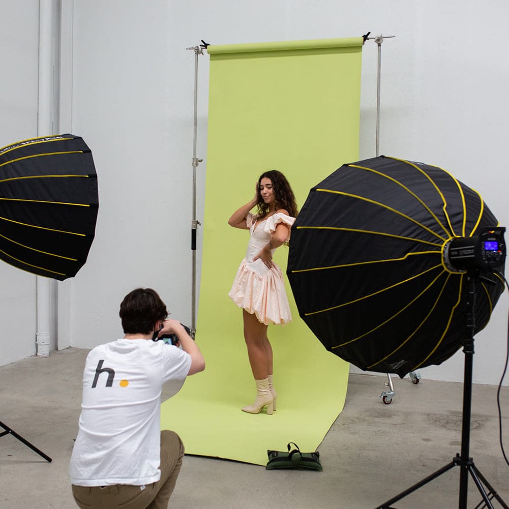 Paper Roll Photography Studio Backdrop Half Length (1.36 x 10M) - Smashed Avocado Green