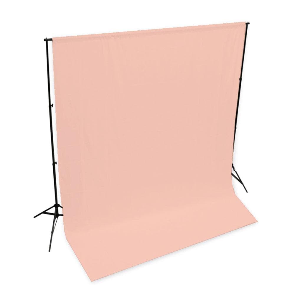 Pastel Palette Cotton Muslin Backdrop 3M x 6M - Pink Salmon