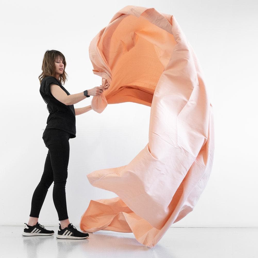 Pastel Palette Cotton Muslin Backdrop 3M x 6M - Pink Salmon