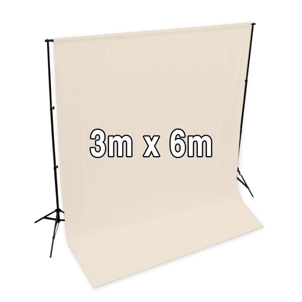 Pastel Palette Beige Cotton Muslin Backdrop 3M x 6M - Buttercream