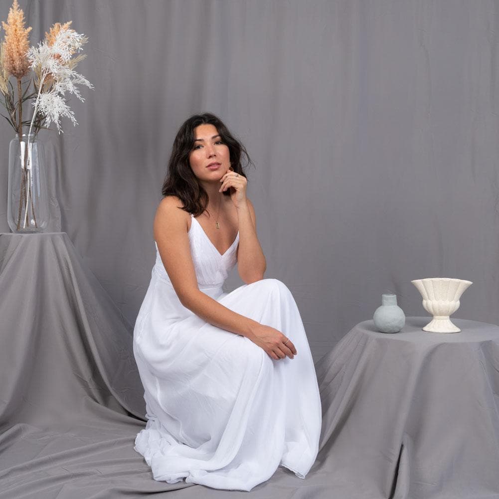 Pastel Palette Cotton Muslin Backdrop 3M x 6M - Clean Slate Grey