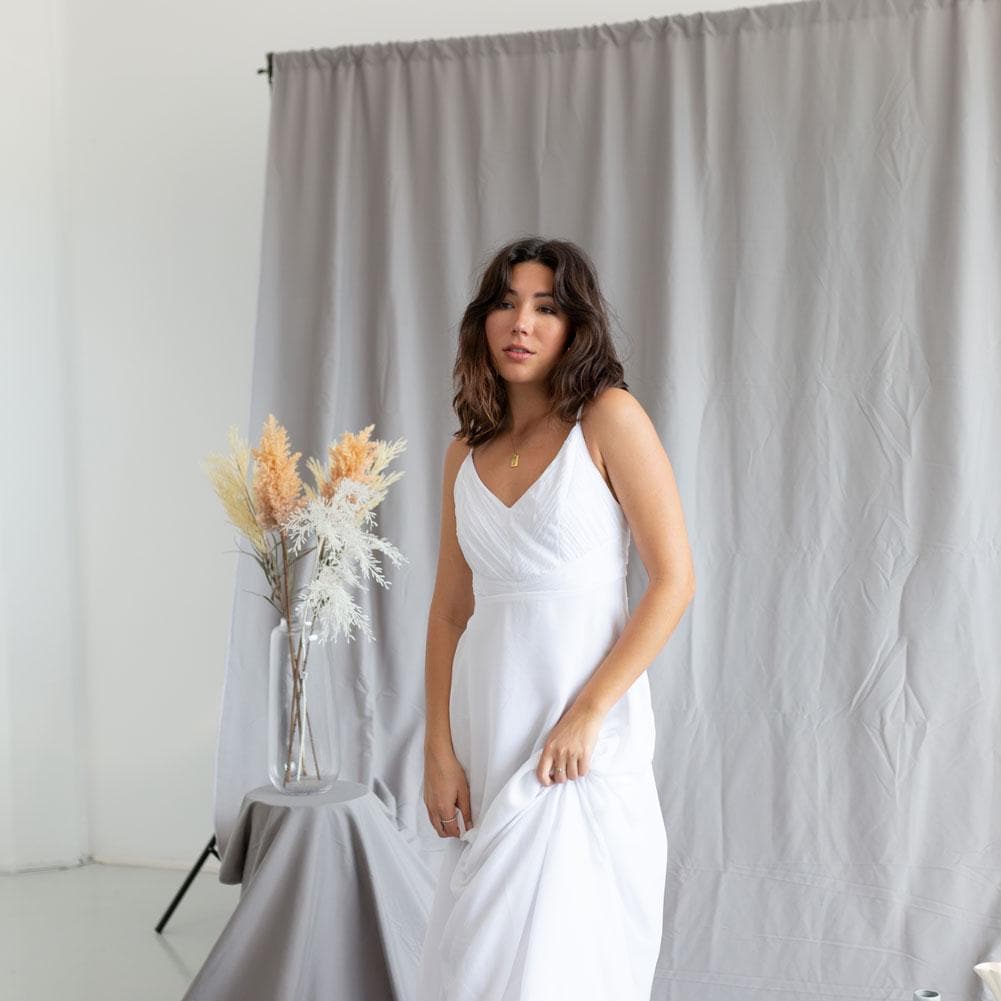 Pastel Palette Cotton Muslin Backdrop 3M x 6M - Clean Slate Grey