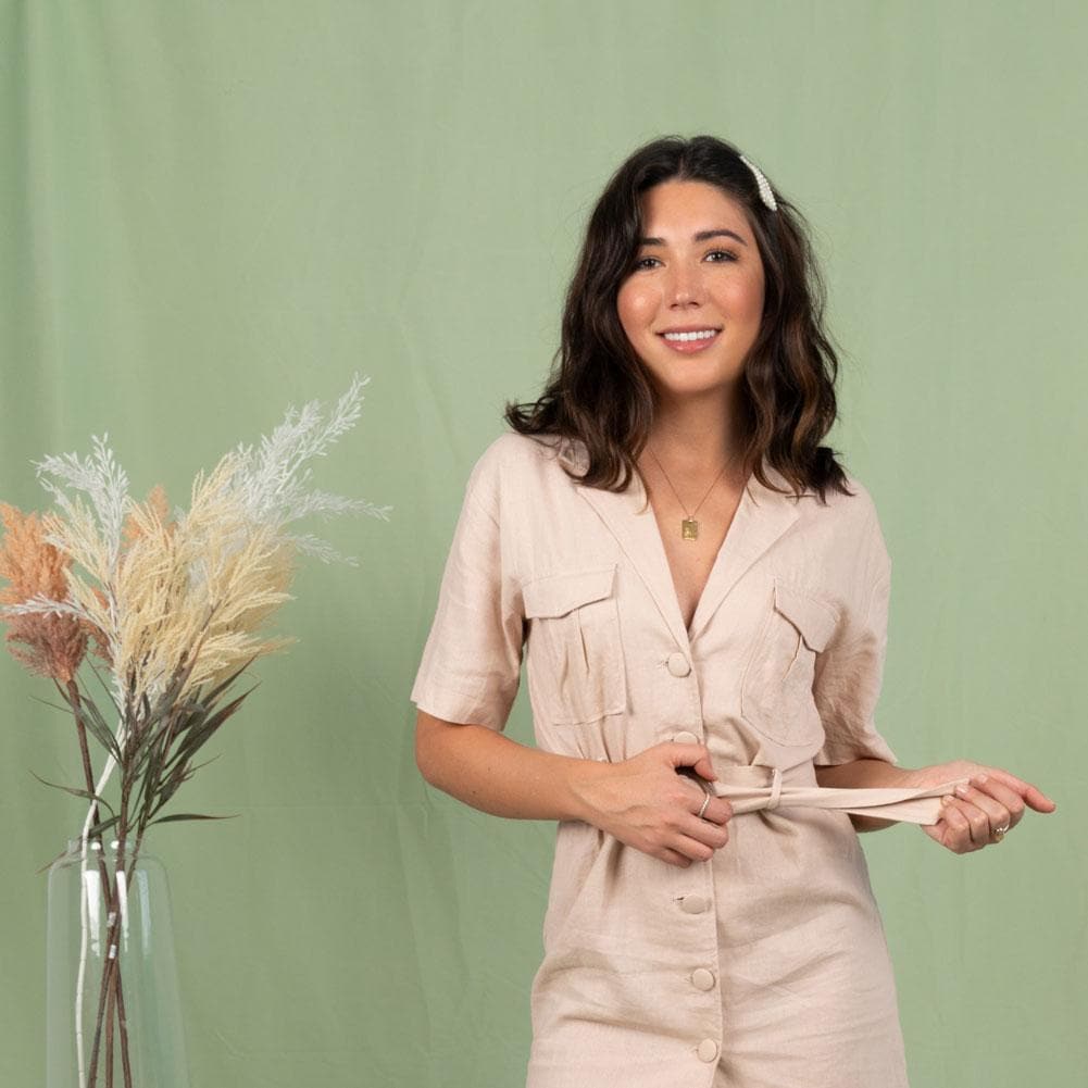 Pastel Palette Cotton Muslin Backdrop 3M x 6M - Holy Guacamole Green