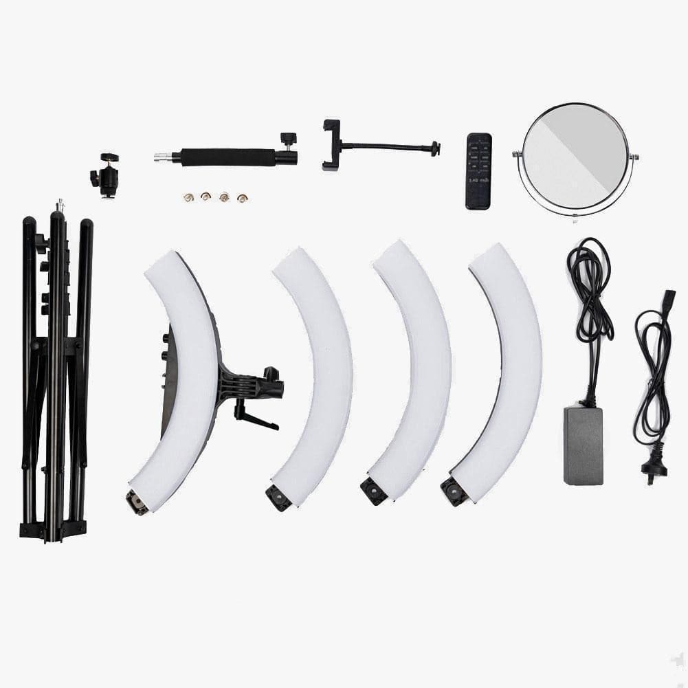 Premium Youtube Lighting Platinum Pro II Ring Light and Crystal Luxe LED Lights Kit