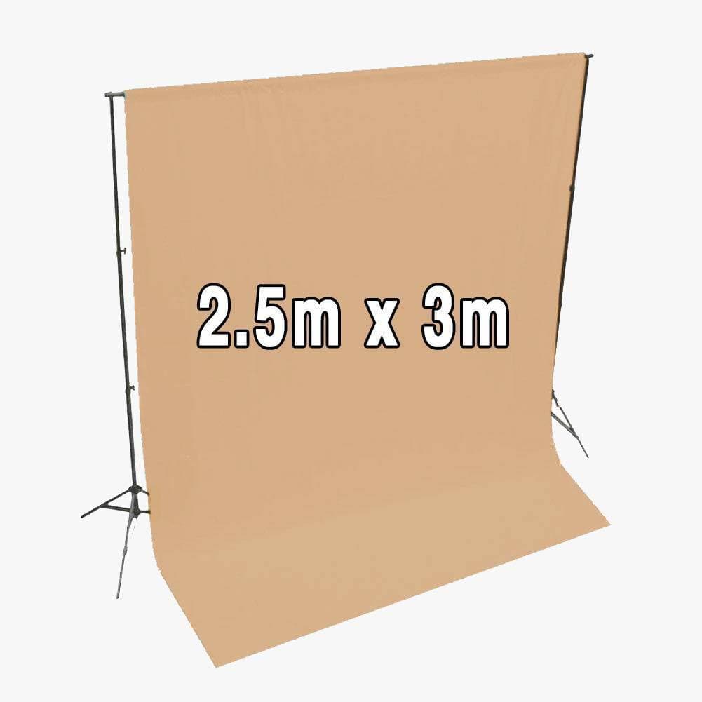 'Royal Collection' Beige Muslin Backdrop 2.5m x 3m - Tawny Lion