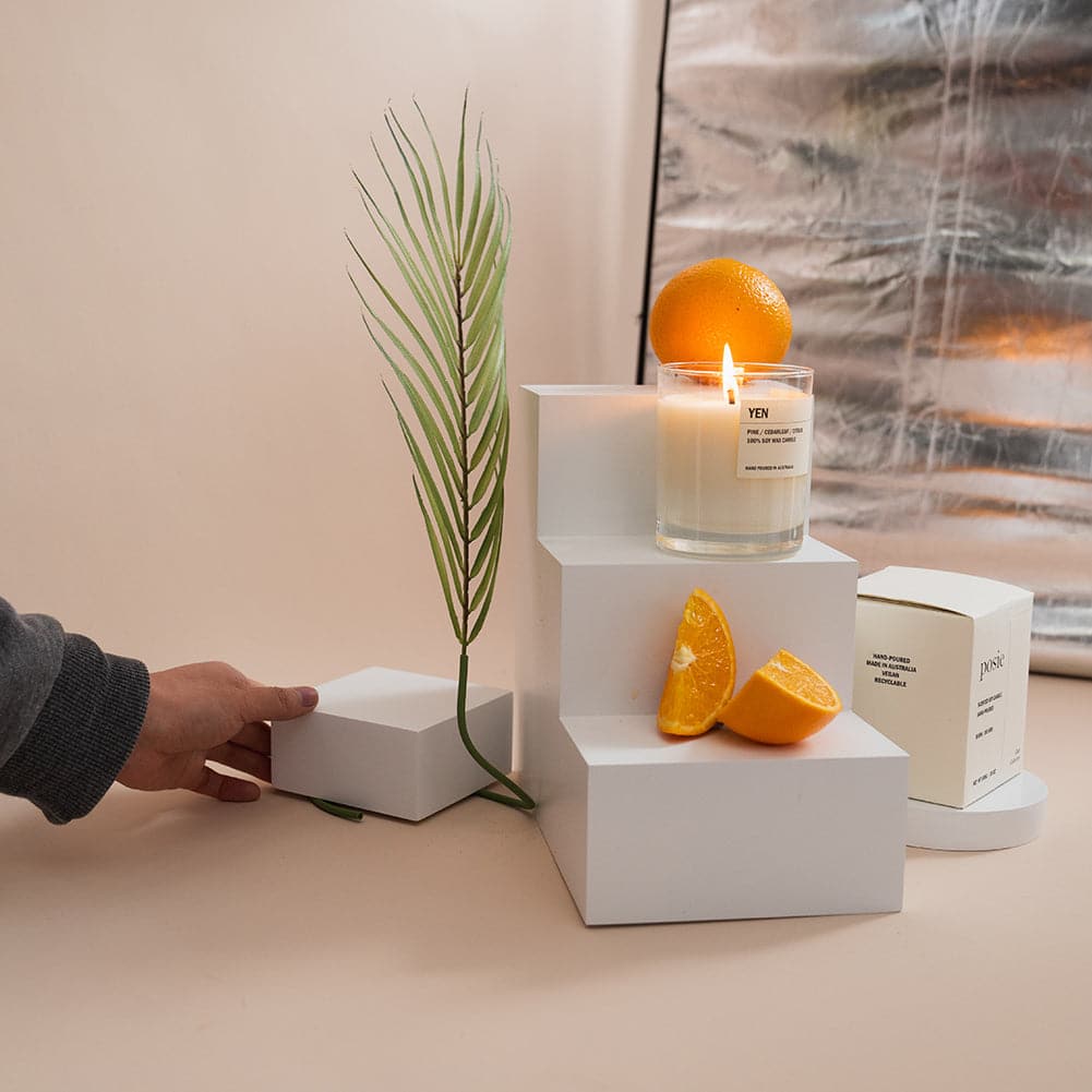 Spectrum White PRO.PROPS Styling Photography Stair Prop - Large 3 Steps