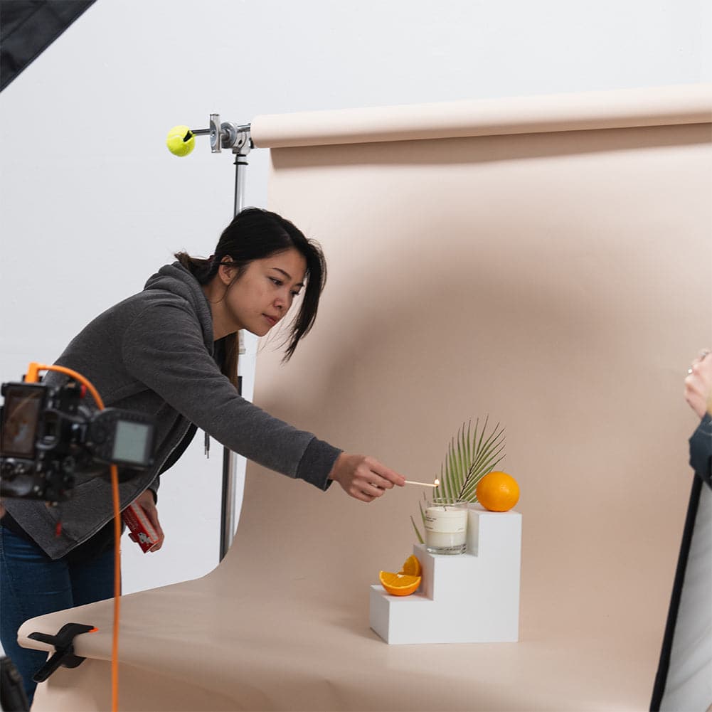 Spectrum White PRO.PROPS Styling Photography Stair Prop - Large 3 Steps