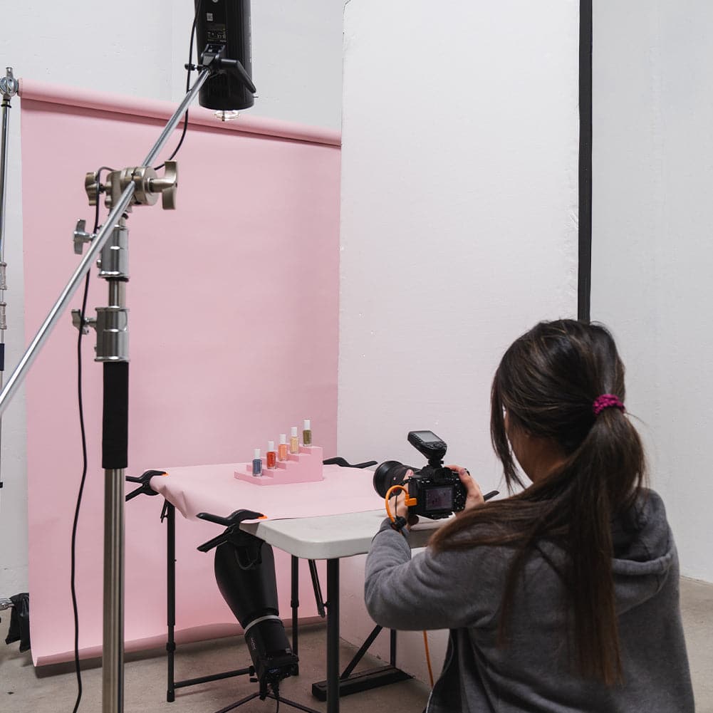 Spectrum White PRO.PROPS Styling Photography Stair Prop - Wide 5 Steps