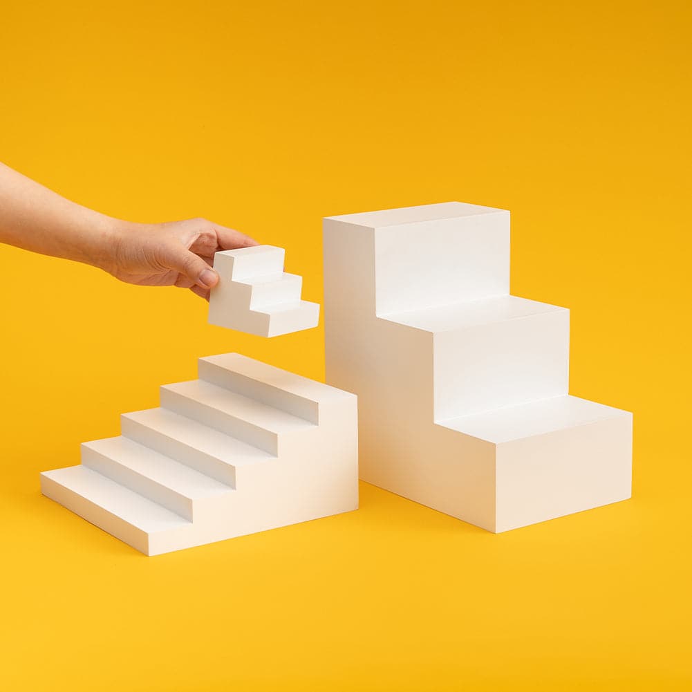 Spectrum White PRO.PROPS Styling Photography Prop - Steps Mega Bundle