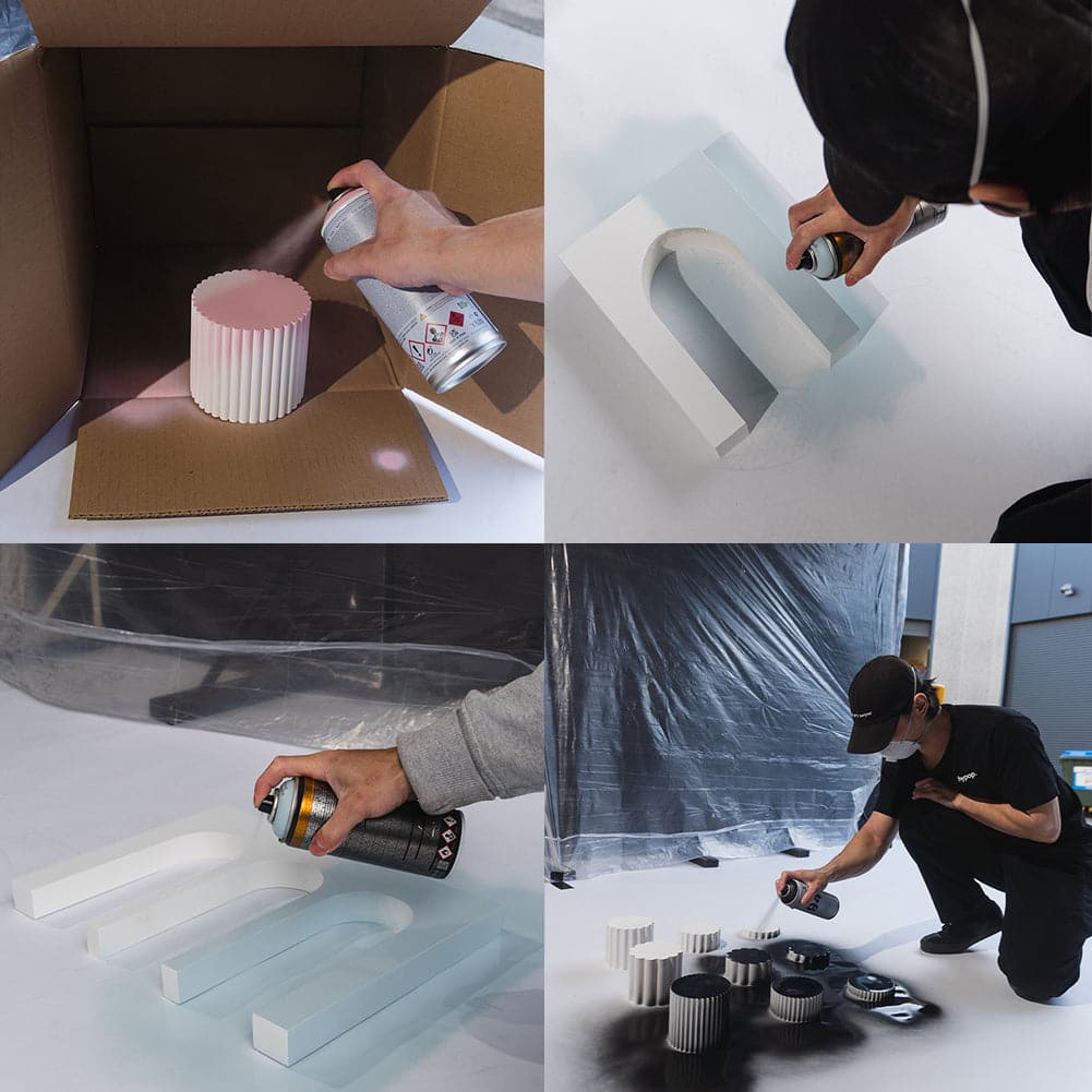 Spectrum White PRO.PROPS Styling Photography Stair Prop - Large 3 Steps