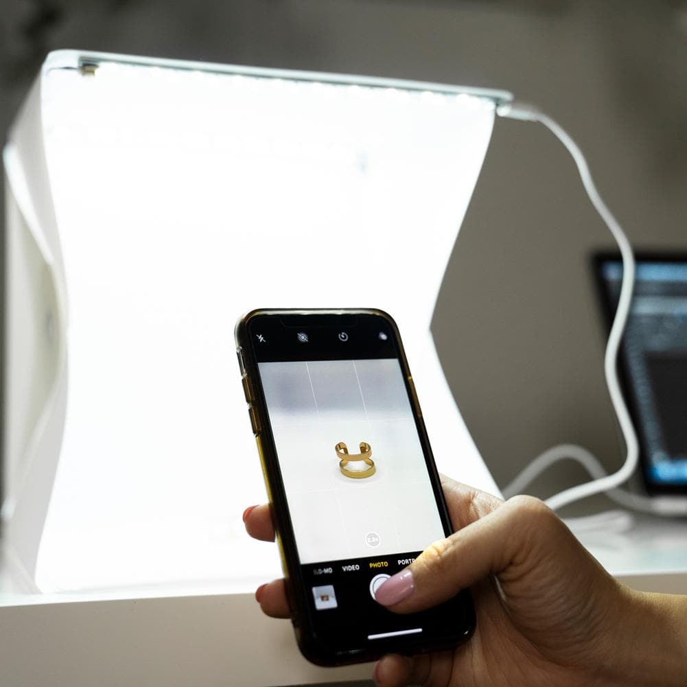 'STUDIO MATE' 9 Inch Etsy & Jewellery Product Photography Lighting Tent (DEMO STOCK)