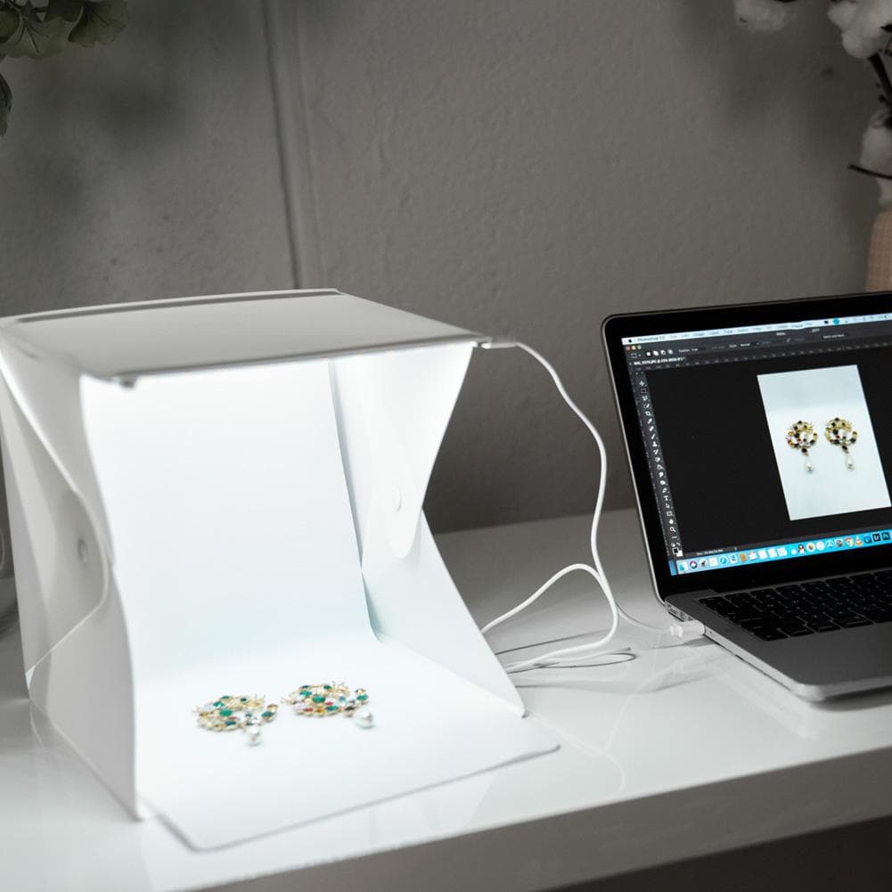 'STUDIO MATE' 9 Inch Etsy & Jewellery Product Photography Lighting Tent (DEMO STOCK)