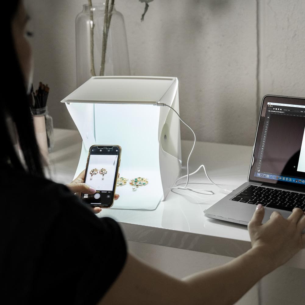 'STUDIO MATE' 9 Inch Etsy & Jewellery Product Photography Lighting Tent (DEMO STOCK)