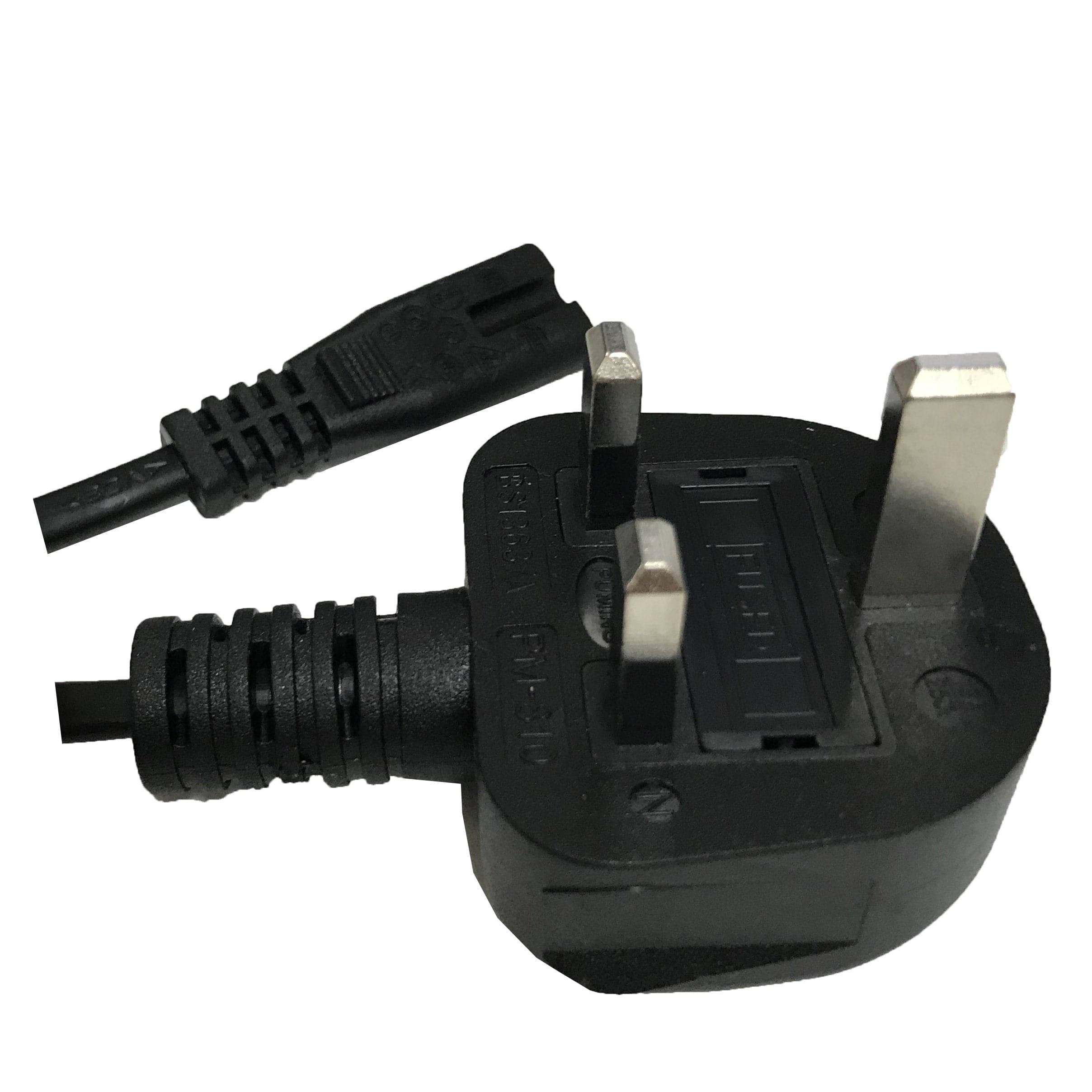 International Spectrum Power Figure 8 Plug Lead Cable Cord Male AC to Female (2m) - AU/EU/UK/US