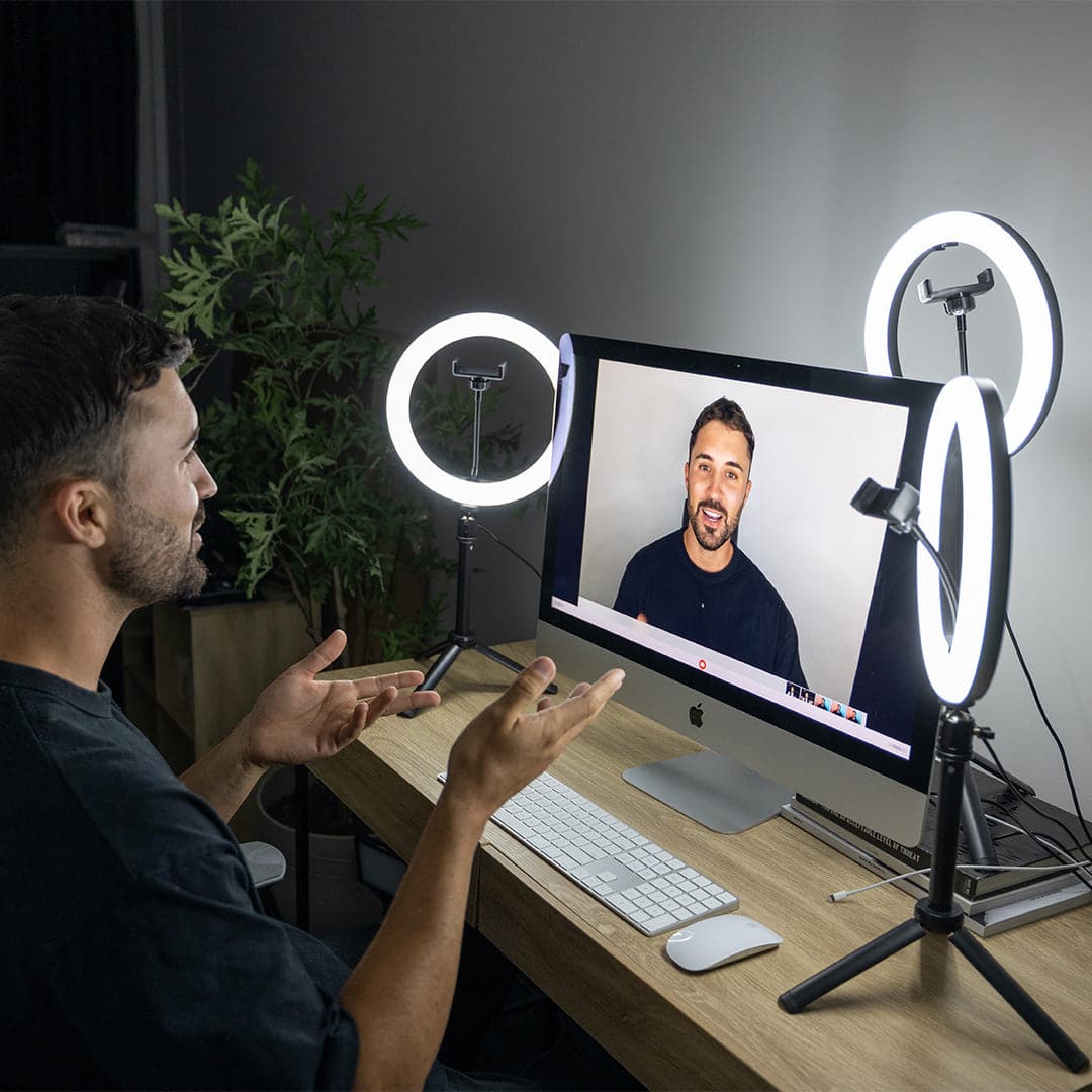 'Triple Rainbow' Youtube Gaming Content Creator Dual RGB Unicorn Ring Light Kit