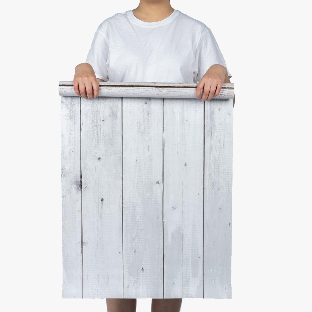 Flat Lay Instagram Backdrop - 'Whale Beach' White Wash Wooden (56cm x 87cm)