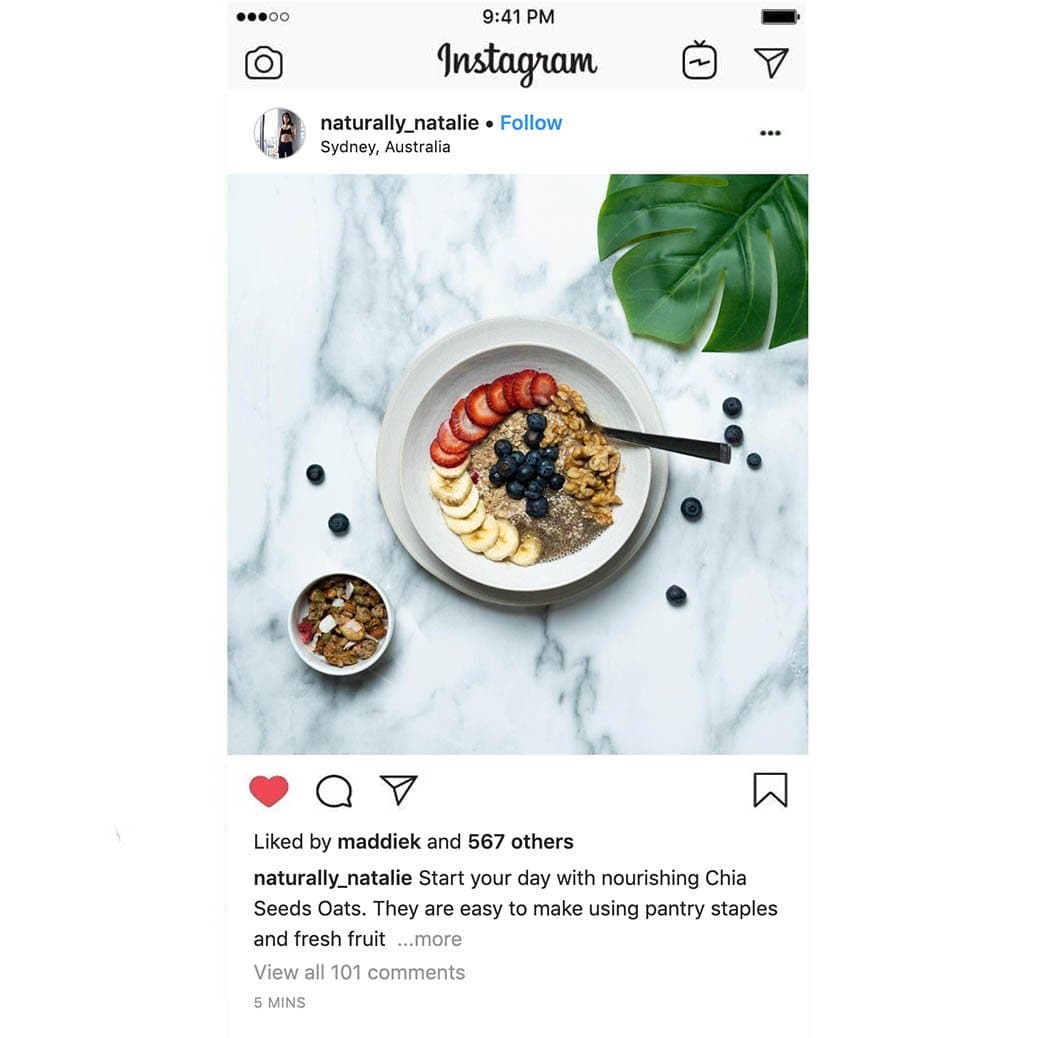 Flat Lay Instagram Backdrop - 'Balmain' White Marble (56cm x 87cm)