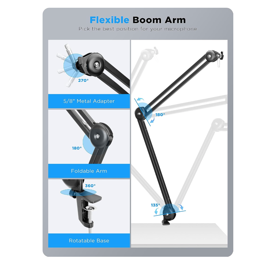 BOYA BY-BA20 Spring Loaded Suspension Arm