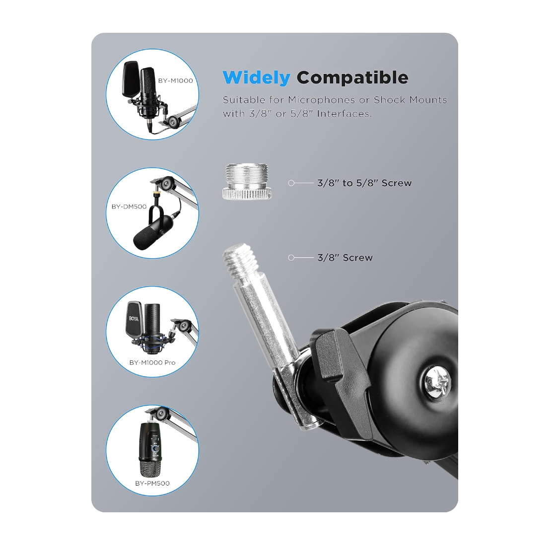 BOYA BY-BA20 Spring Loaded Suspension Arm